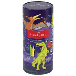 Flomaster školski  20 boja u metalnoj kutiji Connector Dino Faber Castell 155546