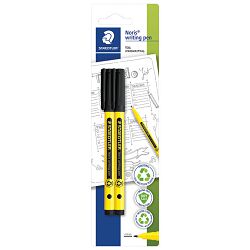 Flomaster fineliner 0,6mm pk2 Noris Staedtler 307-9 BK2 crni blister!!