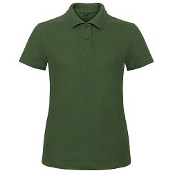 Majica kratki rukavi polo B&C ID.001/women 180g tamnozelena L