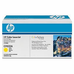 CF032A HP toner, 12500 str, žuta